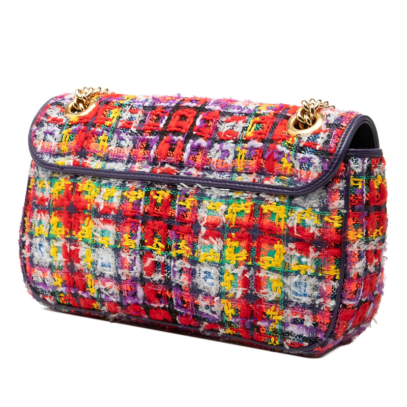 Medium GG Marmont Tweed Shoulder Bag - Image 2