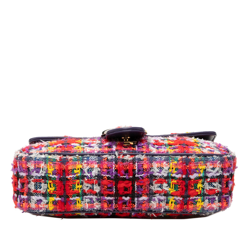 Medium GG Marmont Tweed Shoulder Bag - Image 3