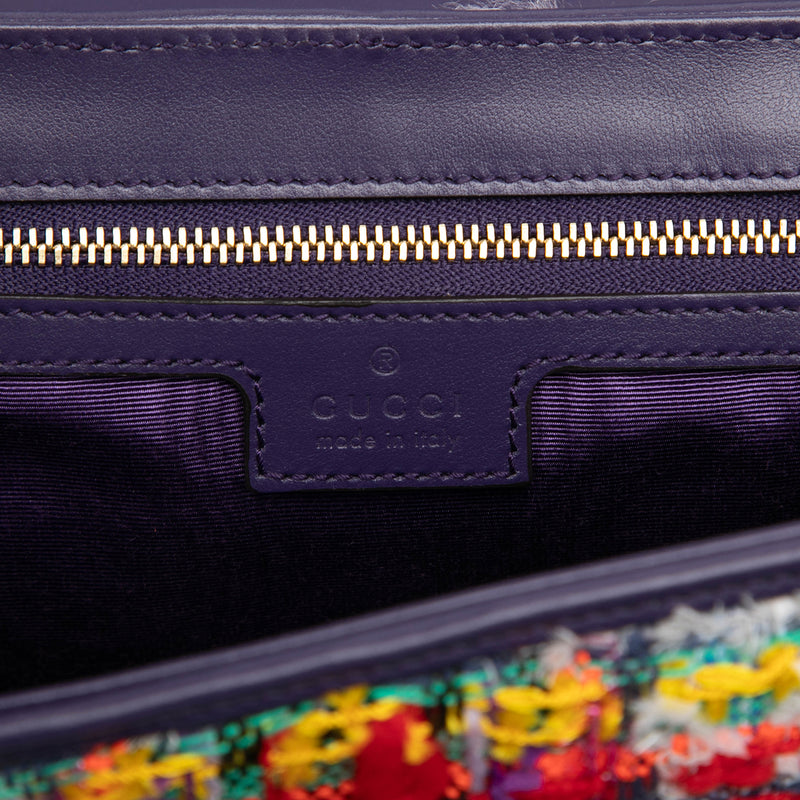 Medium GG Marmont Tweed Shoulder Bag - Image 5