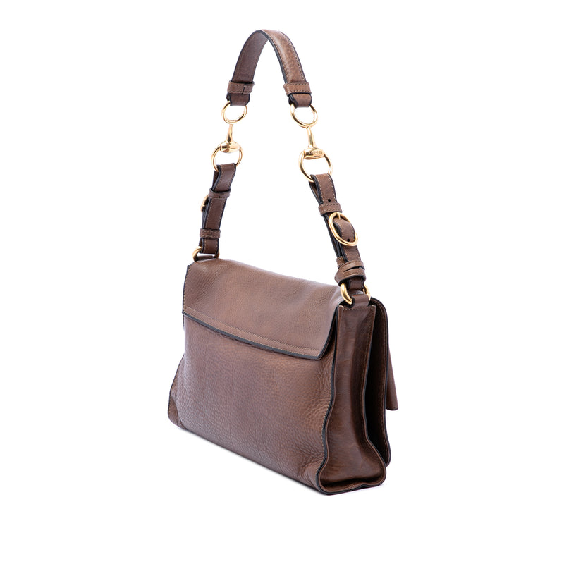 Grained Calfskin Harness Shoulder Bag - Image 2