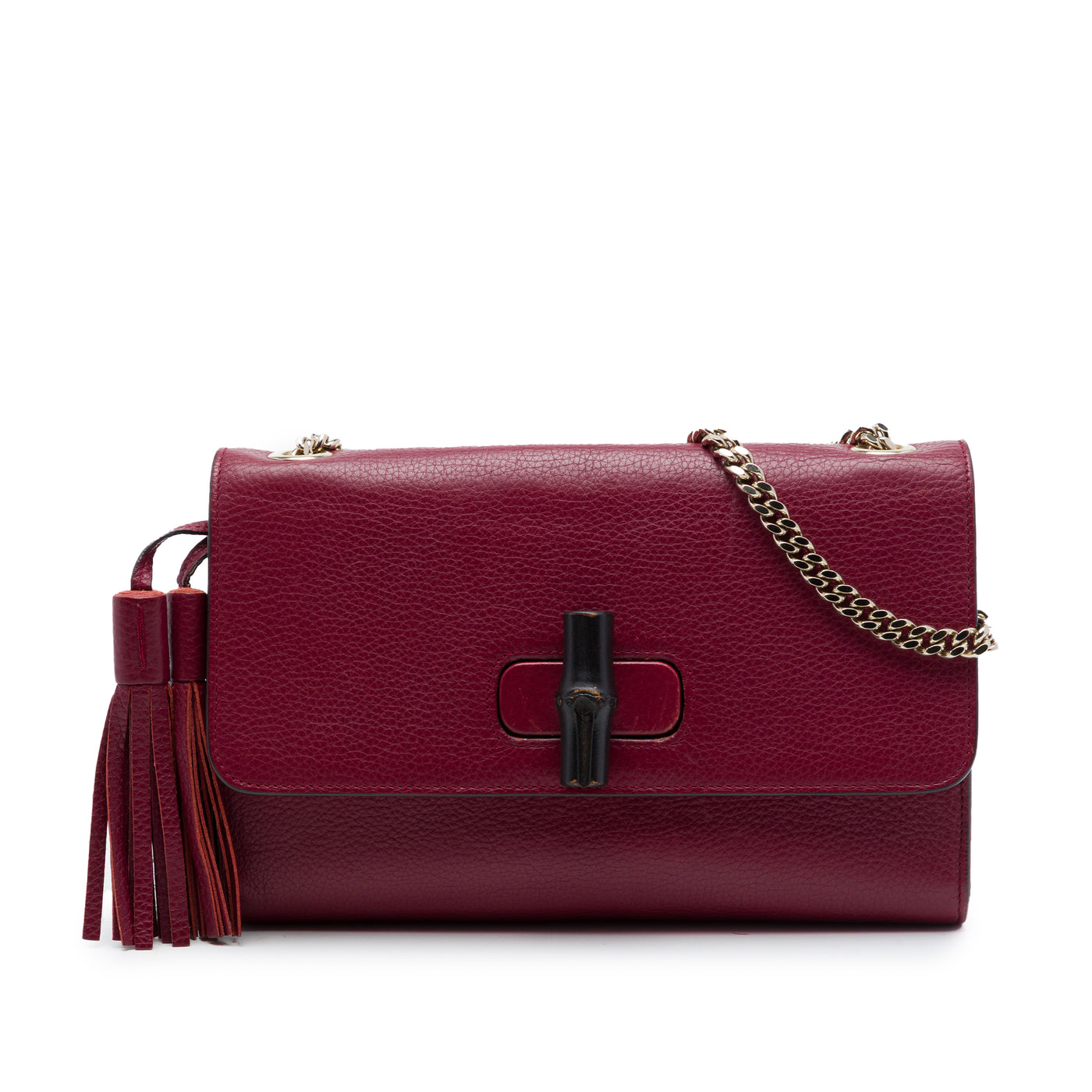 Medium Leather Miss Bamboo Crossbody - Image 1