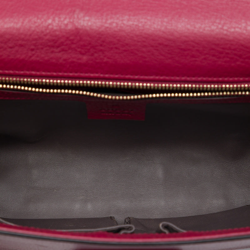 Medium Leather Miss Bamboo Crossbody - Image 4