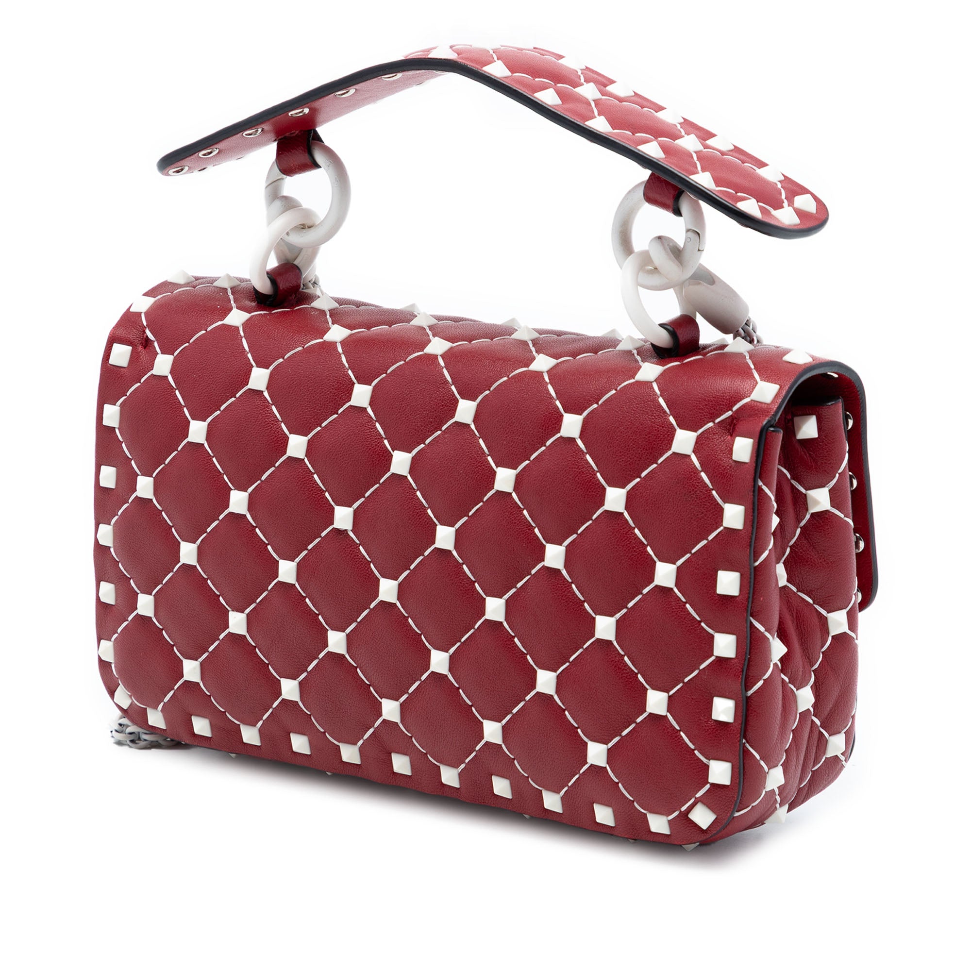 Small Lambskin Free Rockstud Spike Satchel - Image 2