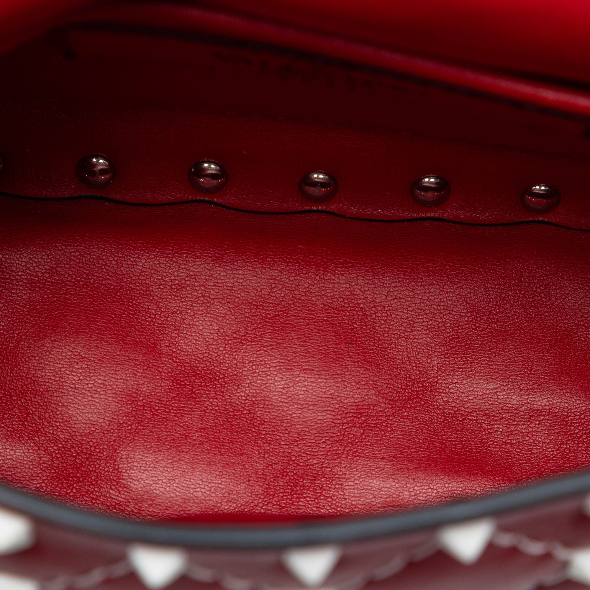 Small Lambskin Free Rockstud Spike Satchel - Image 4