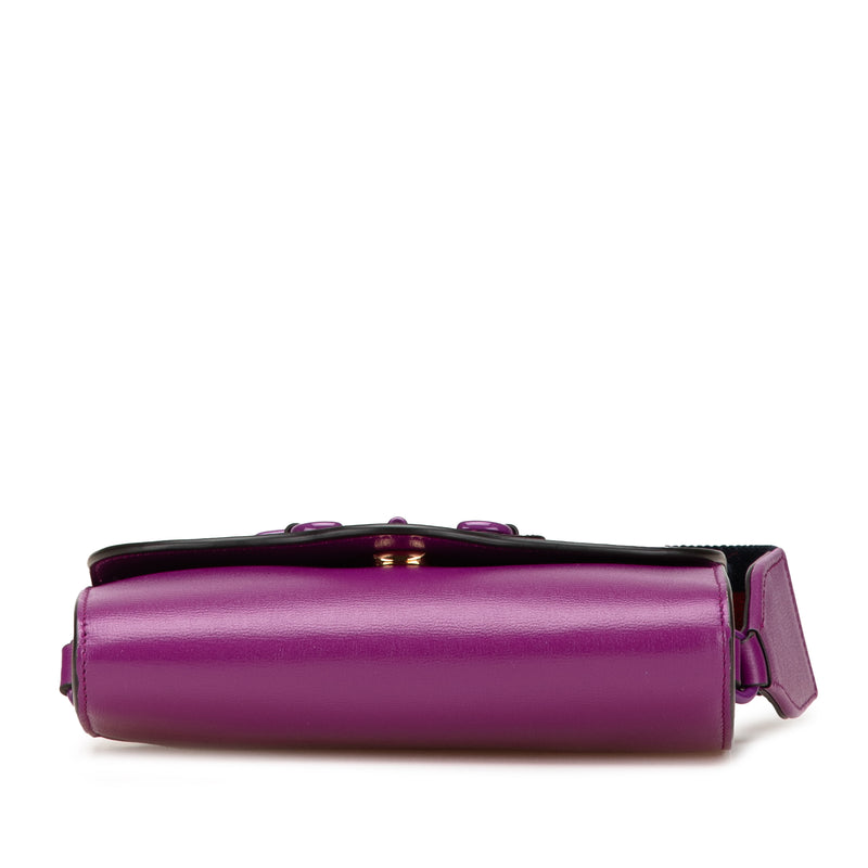 Mini Leather Horsebit 1955 Web Crossbody - Image 3