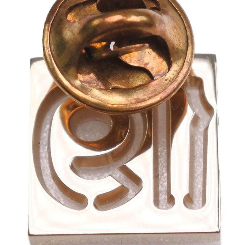 Gold Plated Rhinestone No 19 Pin Badge Brooch - Image 2