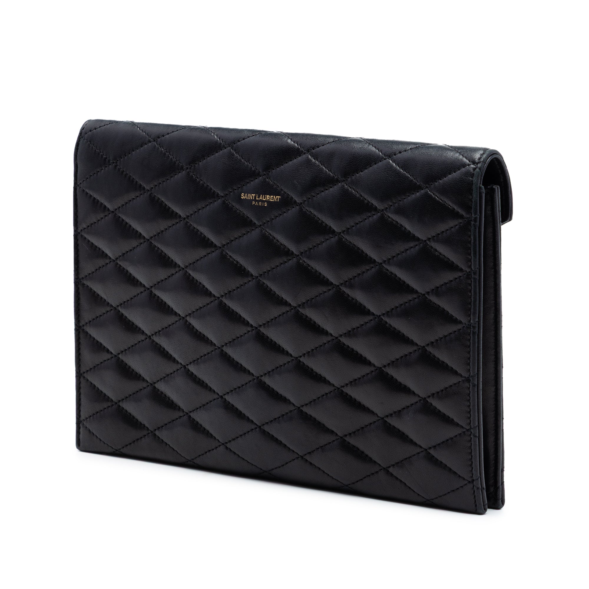 Quilted Lambskin Envelope Pouch - Image 2