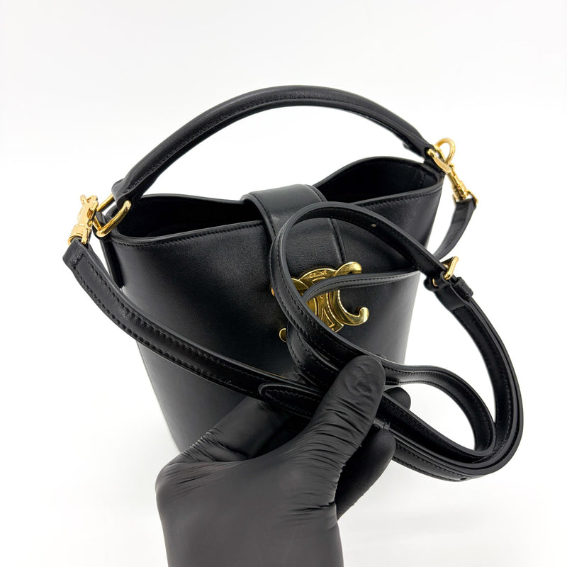 Celine Louise Leather Black Calfskin Bag