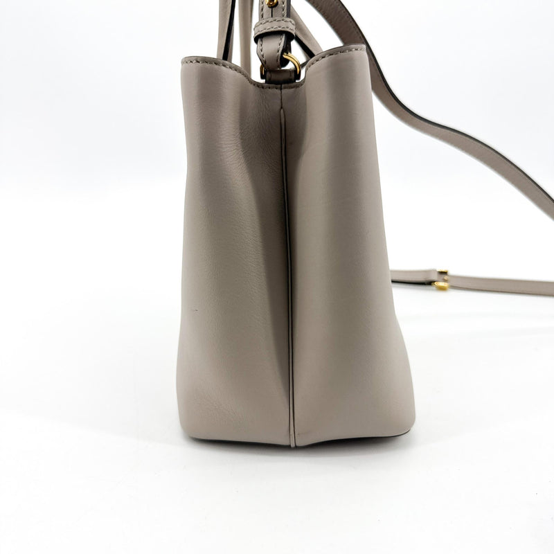 Fendi 2jours Leather Gray Bag