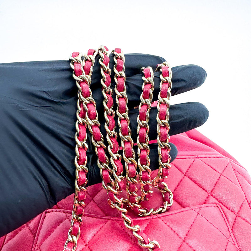 Chanel Backpack Seoul Lambskin Pink Leather