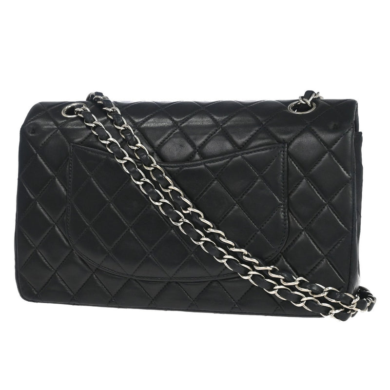 Chanel Classic Double Flap Quilted Lambskin Black Leather Bag