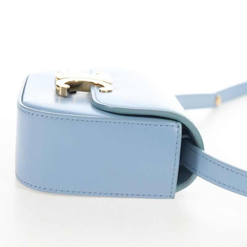 Celine Claude Leather Blue Bag