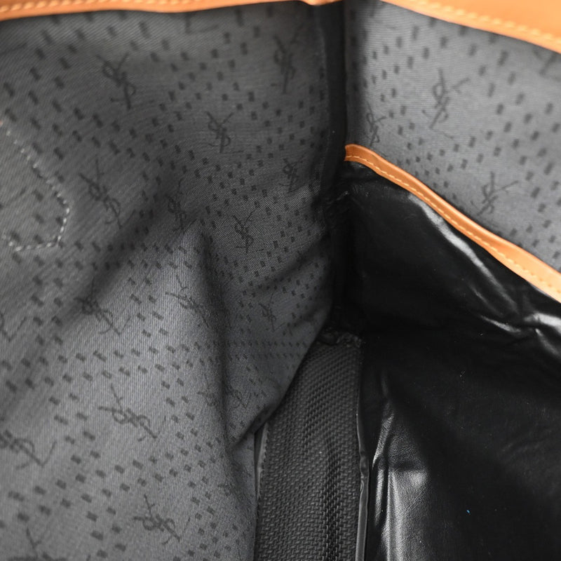 Saint Laurent Vintage Shoulder Bag Leather Black Pvc
