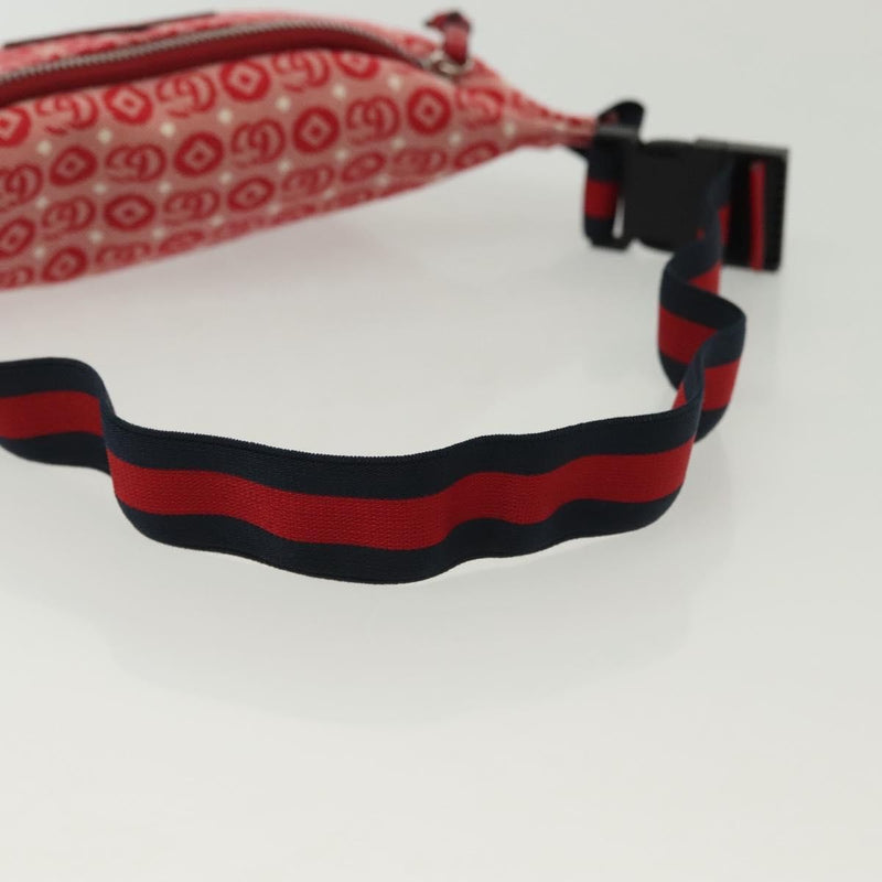 Gucci Childrens Belt Printed Gg Coated Canvas Red Bag