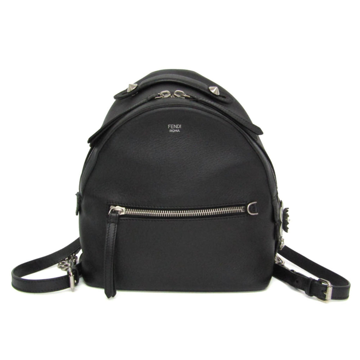 Fendi By The Way Leather With Crystals Black Bag