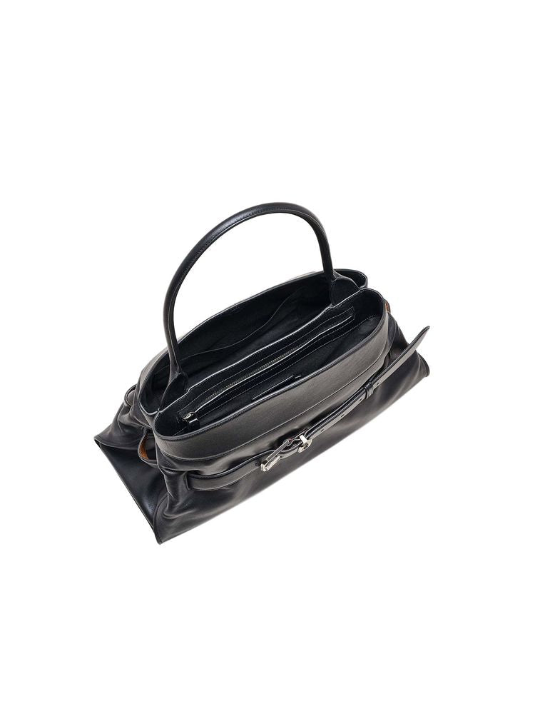 Marc Jacobs Smooth Leather Shoulder Bag — Black