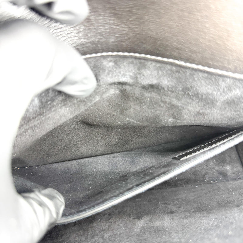 Saint Laurent Sunset Leather Black Calfskin Bag