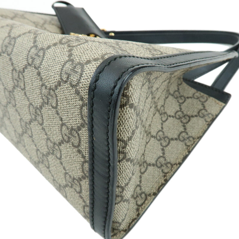 Gucci Padlock Chain Gg Coated Canvas With Leather Beige Bag