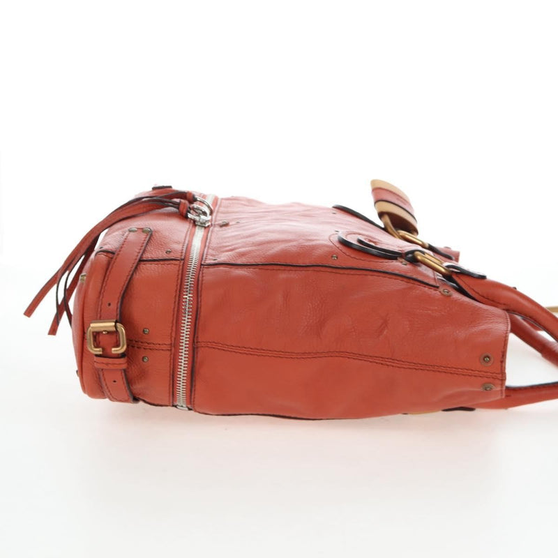 Chloe Paddington Leather Orange Bag