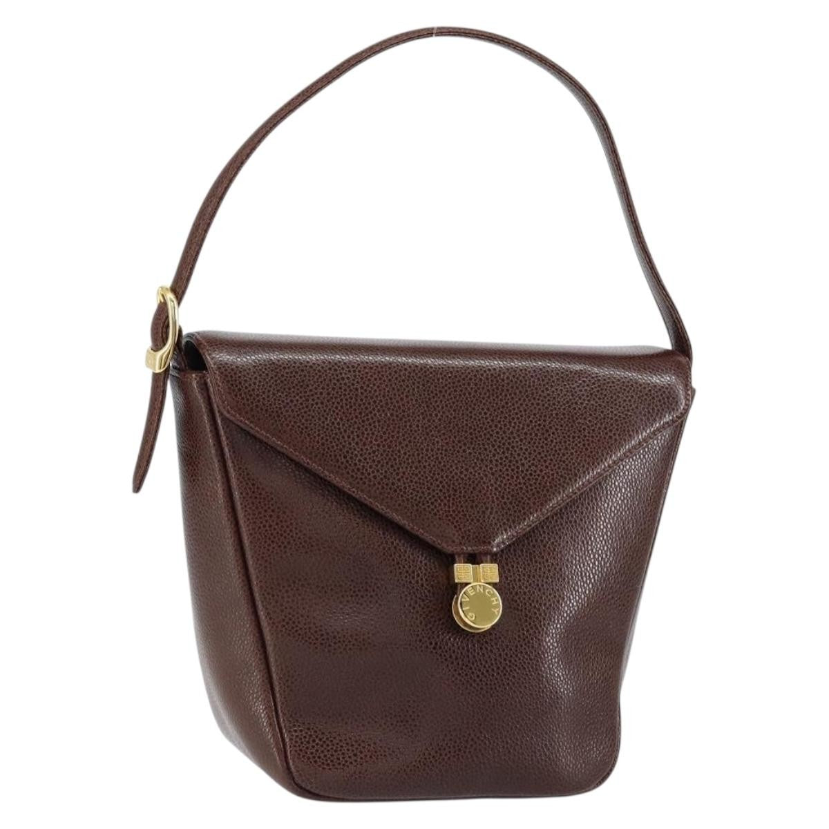 Givenchy Shoulder Leather Brown Bag