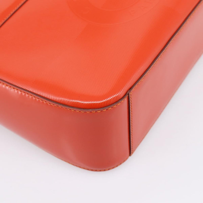 Celine Top Handle Leather Orange Bag