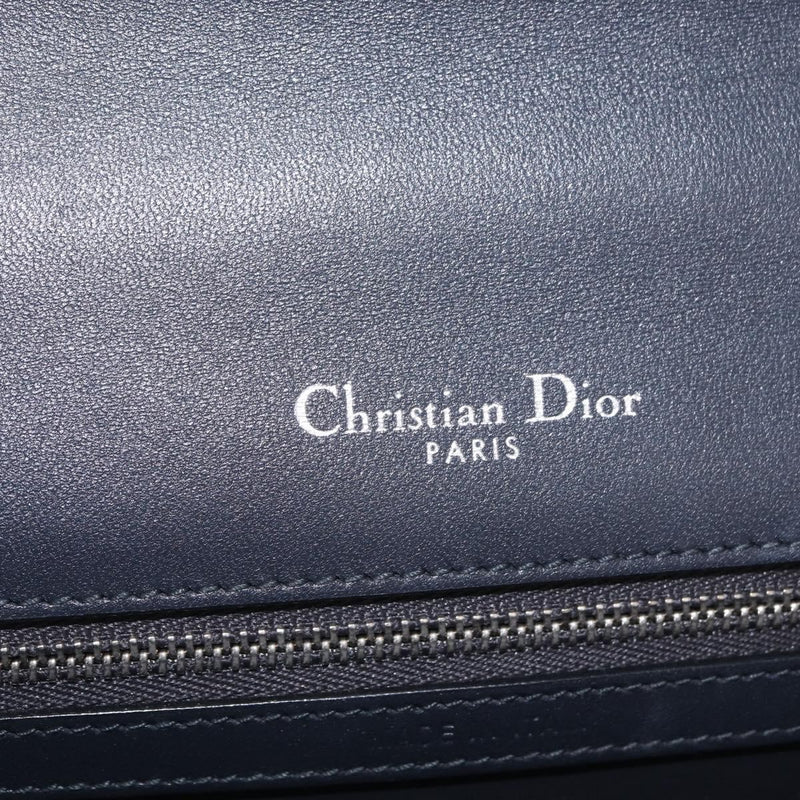 Christian Dior Diorama Flap Patent Silver Patent_leather Bag