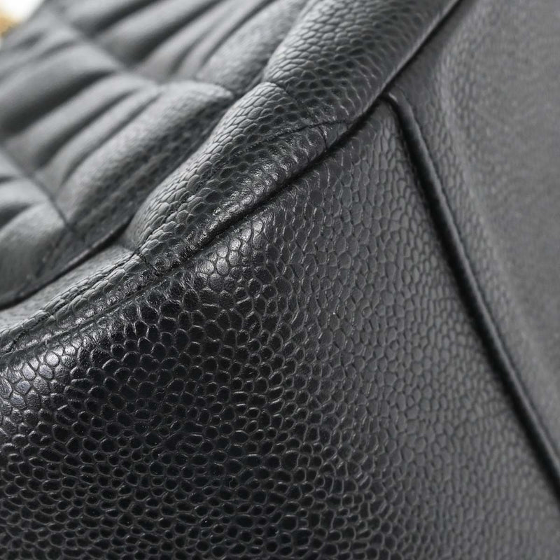 Chanel Timeless Cc Chain Quilted Caviar Black Leather Bag