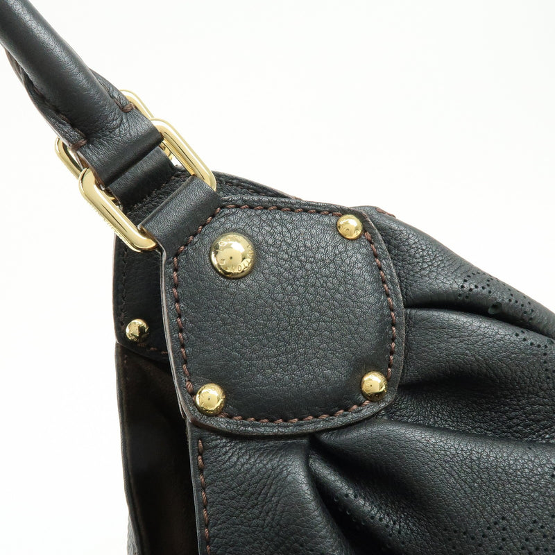 Louis Vuitton L Hobo Mahina Leather Black