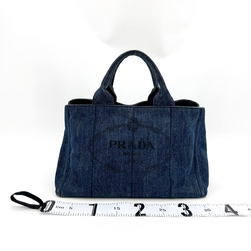 Prada Canapa Denim Blue Denim_jeans Bag