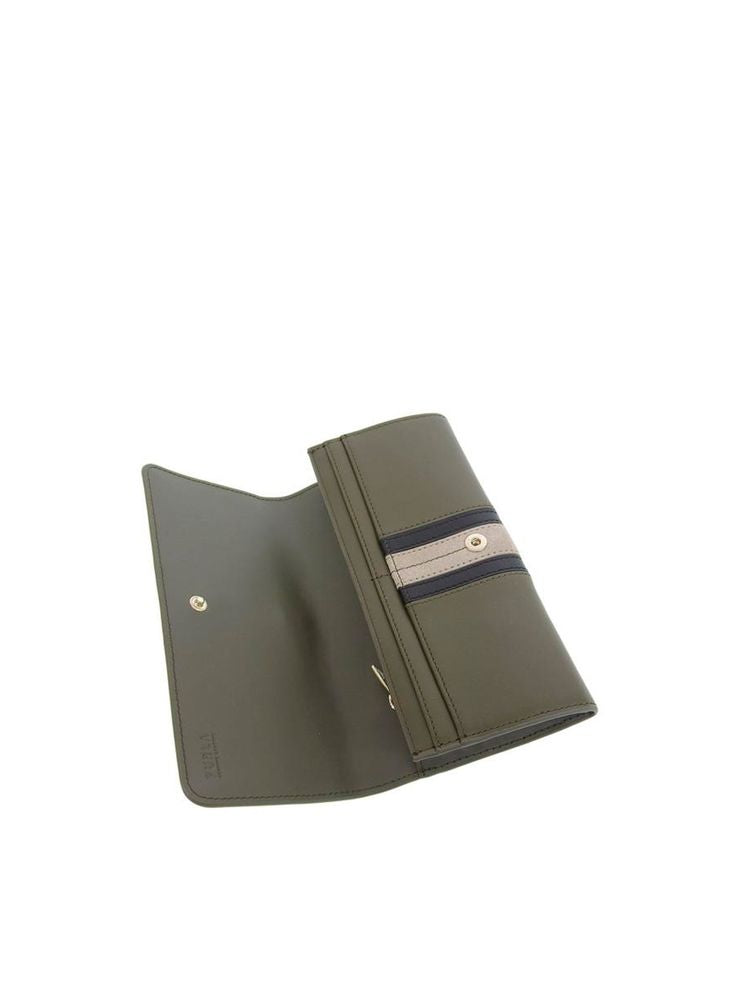 Furla Sirena Wallet — Green Leather