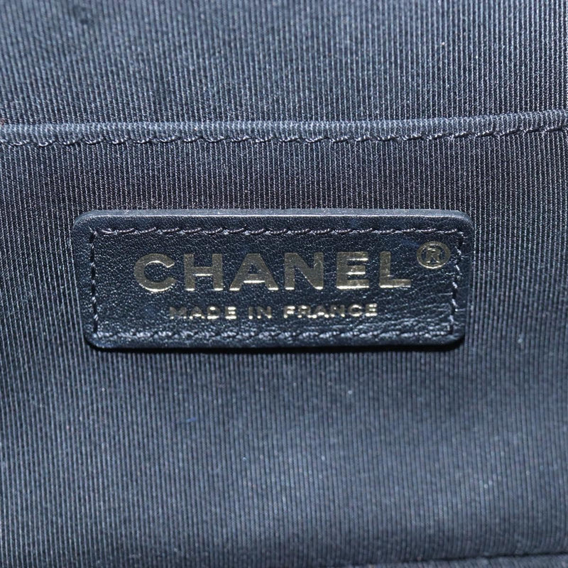 Chanel Vanity Case Quilted Crumpled Calfskin White Leather Bag