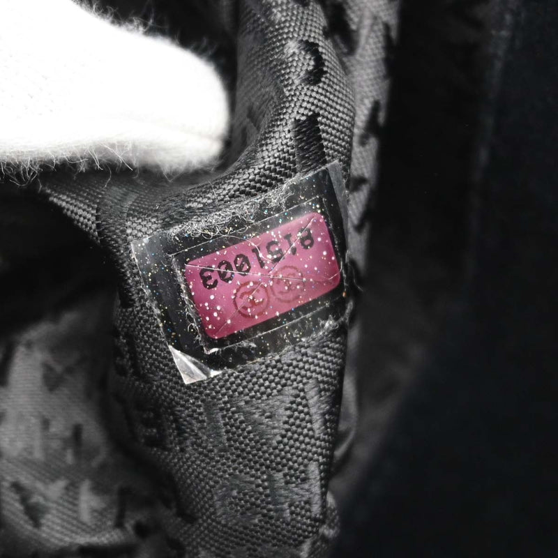 Chanel Giant Mademoiselle Lock Chain Velvet Black Bag
