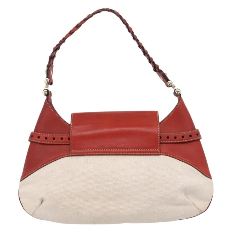 Gucci Horsebit Gg Canvas And Leather Beige Bag
