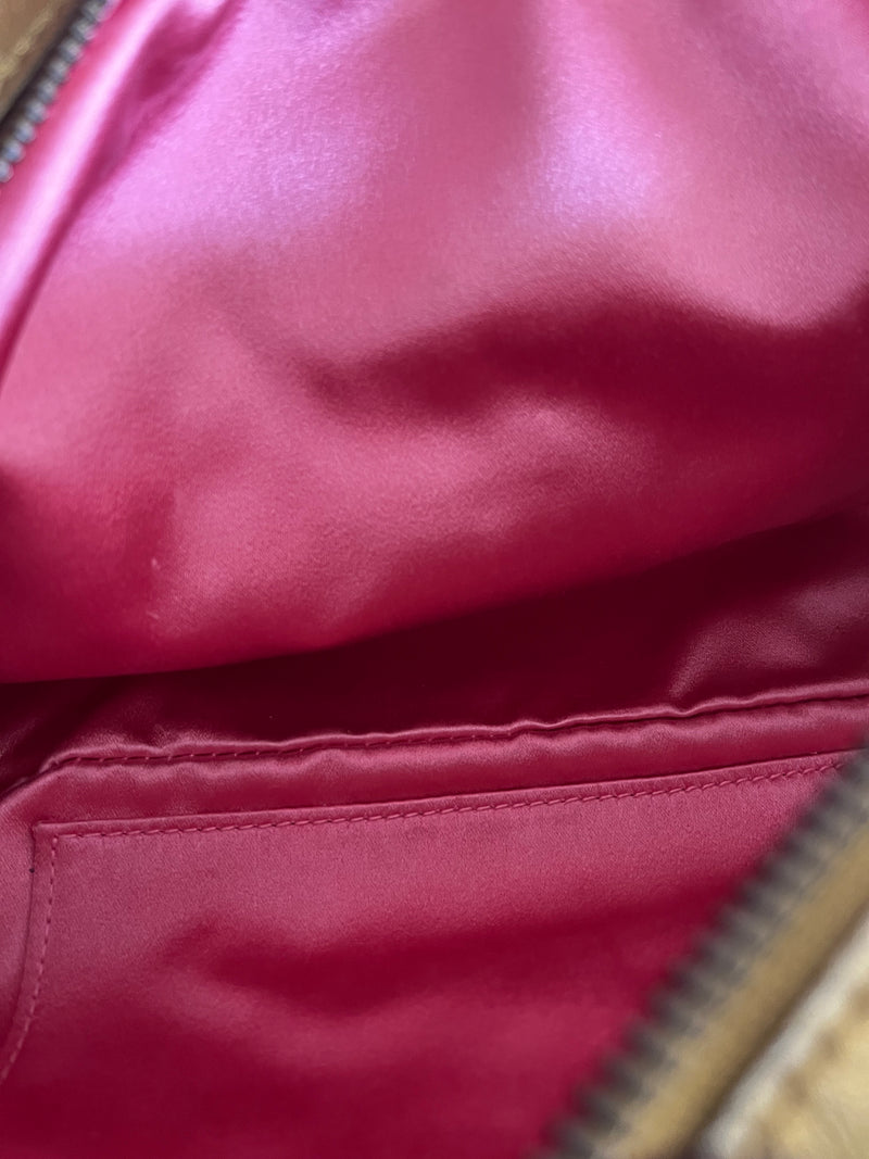 Gucci Pearly Gg Marmont Embellished Matelasse Leather Gold Bag