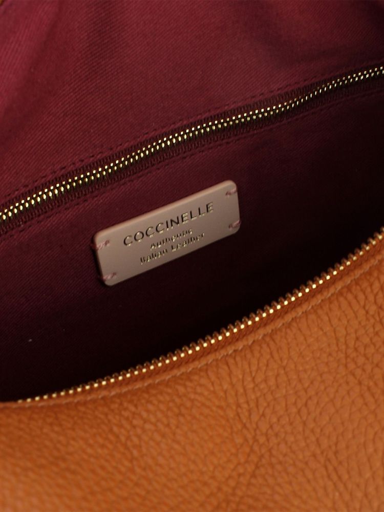 Coccinelle Oliver Shoulder Bag — Brown Cow Leather