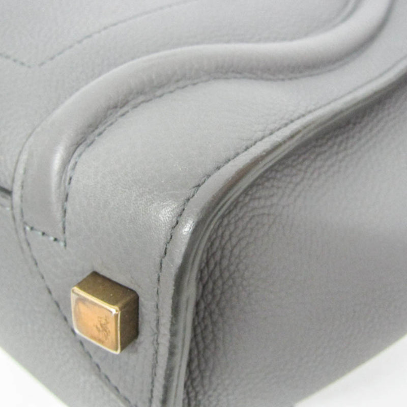 Celine Luggage Smooth Leather Gray Bag