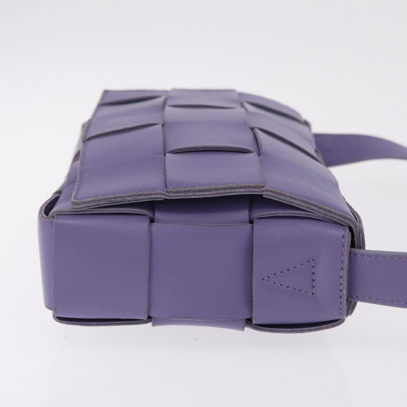 Bottega Veneta Cassette Maxi Intrecciato Leather Purple Bag