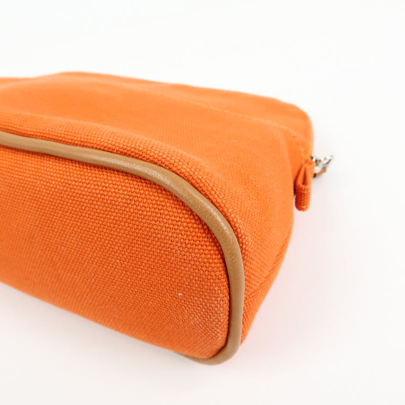 Hermes Bolide Travel Canvas Orange Bag