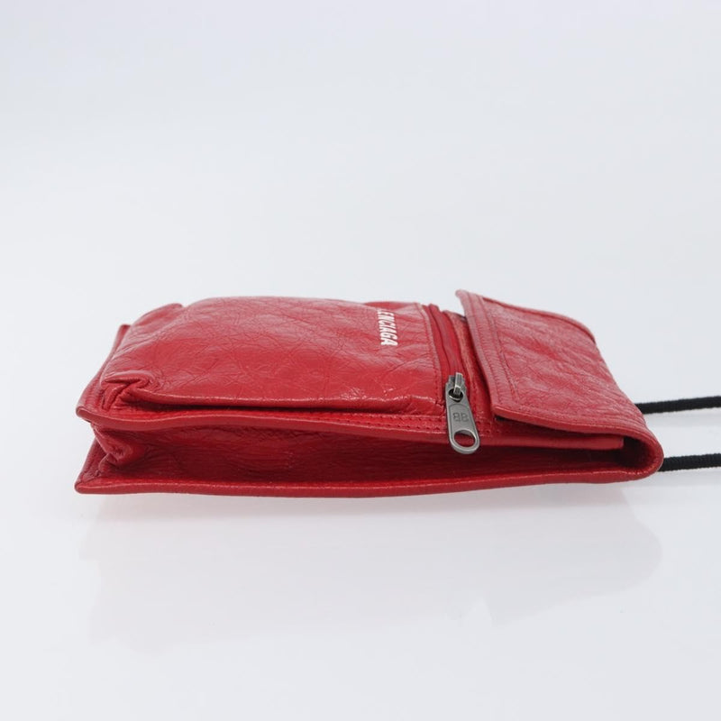 Balenciaga Explorer Leather Red Bag