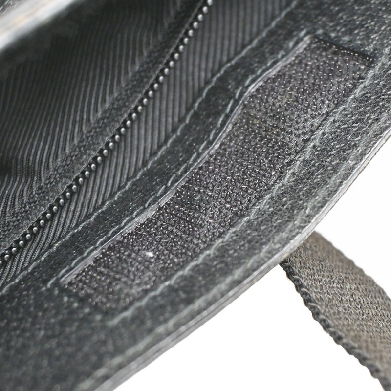 Gucci Vintage Flat Gg Canvas Black Bag