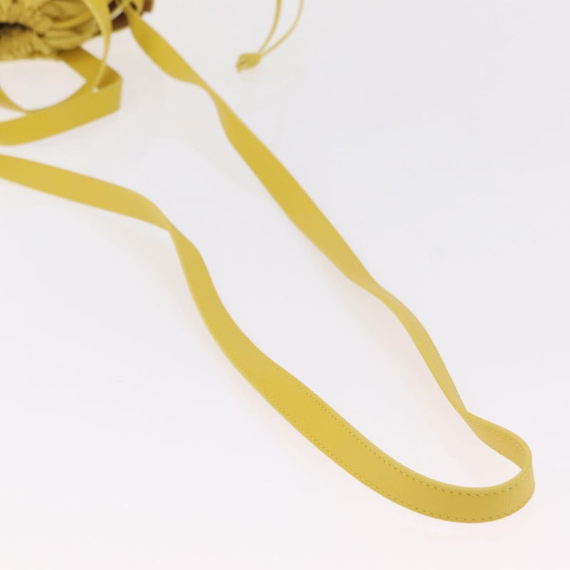 Bottega Veneta Shell Leather Yellow Bag