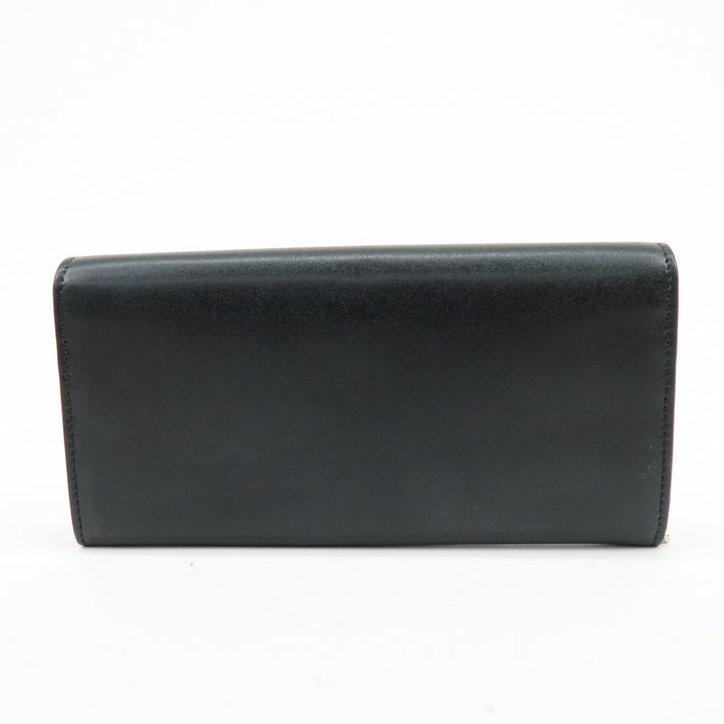 Fendi Continental Wallet On Chain Studded Leather Black Bag
