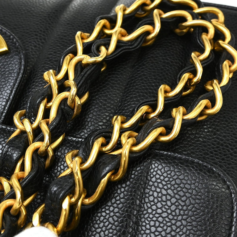 Chanel Classic Flap Vertical Quilted Caviar Black Calfskin Bag