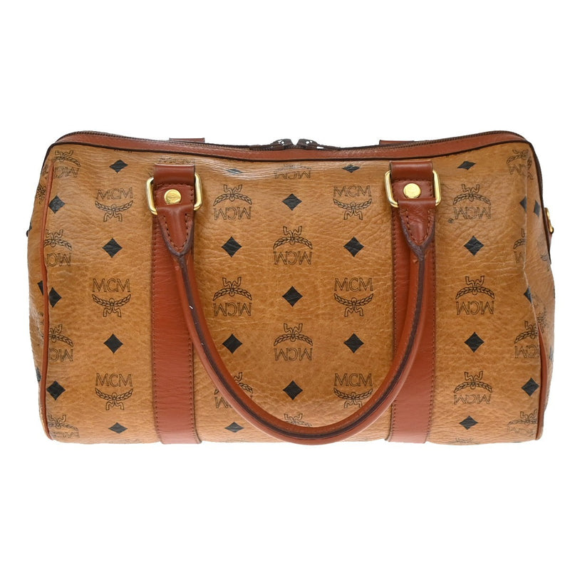 Mcm Visetos Leather Brown Bag