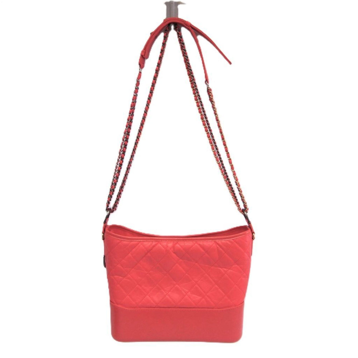 Chanel Gabrielle Hobo Quilted Aged Calfskin Red Leather