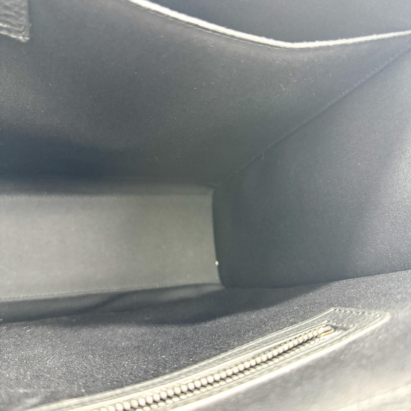Christian Dior Book Tote With Strap Oblique Canvas Black