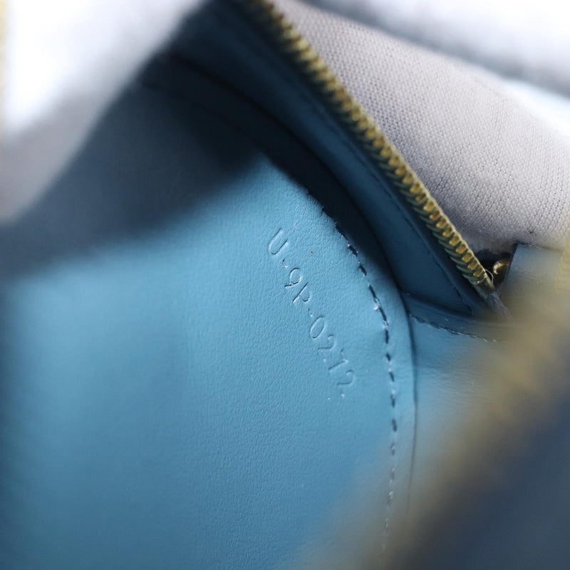 Celine Triomphe Oval Leather Blue Bag
