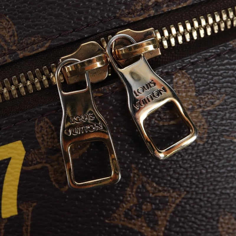 Louis Vuitton Vertical Box Trunk No.7 Loeil Vintage Monogram Canvas Brown Bag