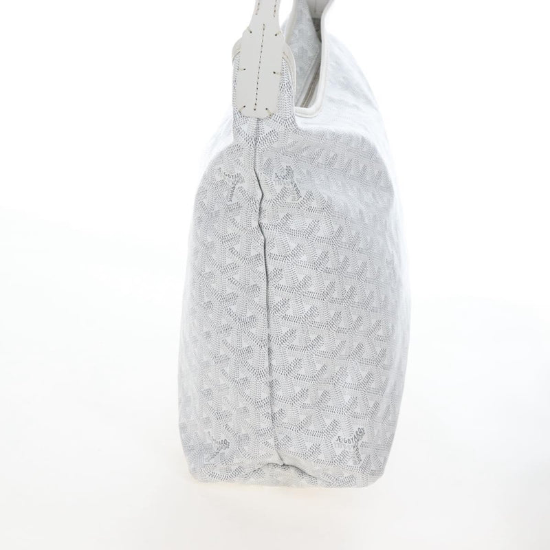 Goyard Boheme Hobo Iridescent Coated Canvas White