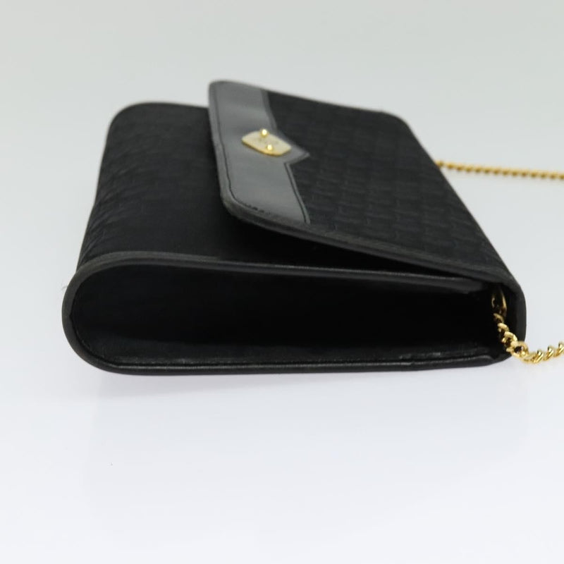 Christian Dior Vintage Trotteur Chain Canvas Black Bag